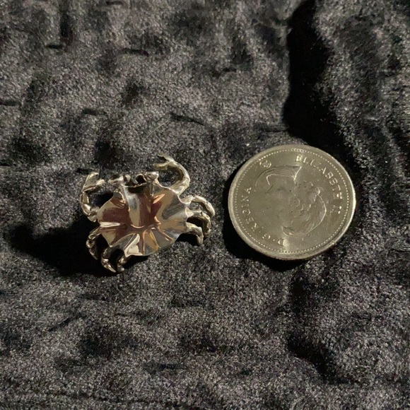 Stirling Silver Crab Earrings :) - Picture 3 of 5